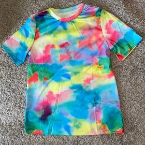 Cotton candy two piece biker set